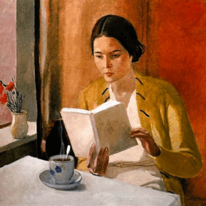 En el café