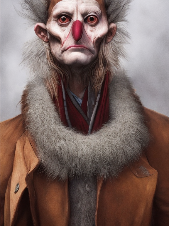 Hombre pájaro, generado con IA