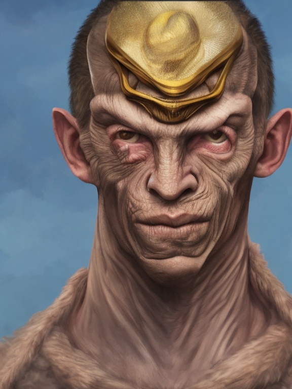 Hombre pájaro, generado con IA