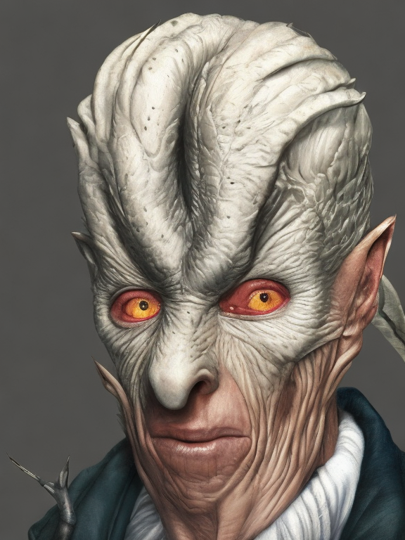 Hombre pájaro, generado con IA