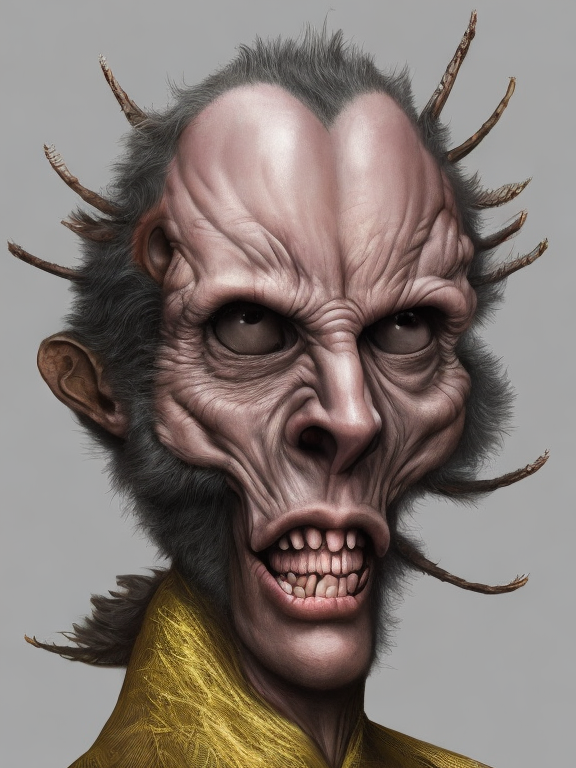 Hombre pájaro, generado con IA