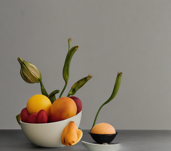 Bodegón con frutas