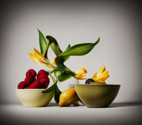 Bodegón con frutas