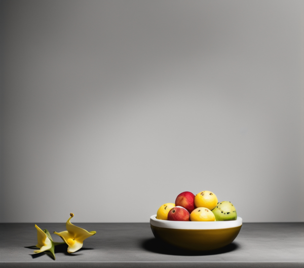 Bodegón con frutas