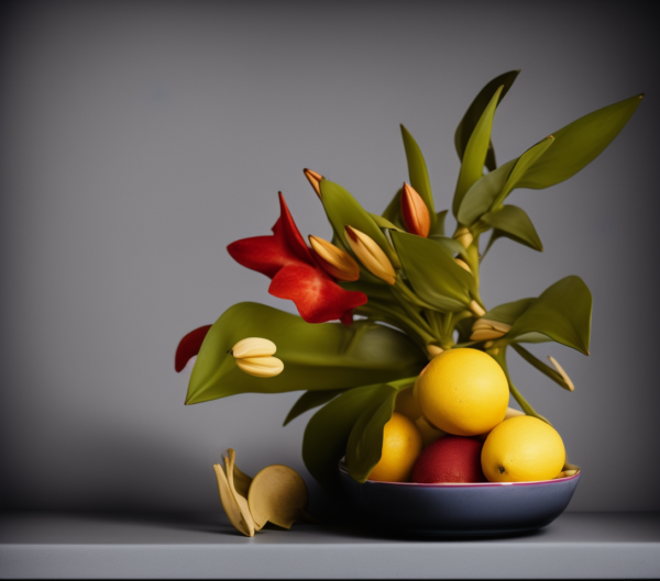 Bodegón con frutas