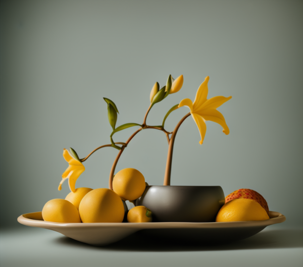 Bodegón con frutas