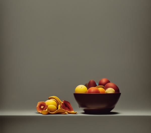 Bodegón con frutas